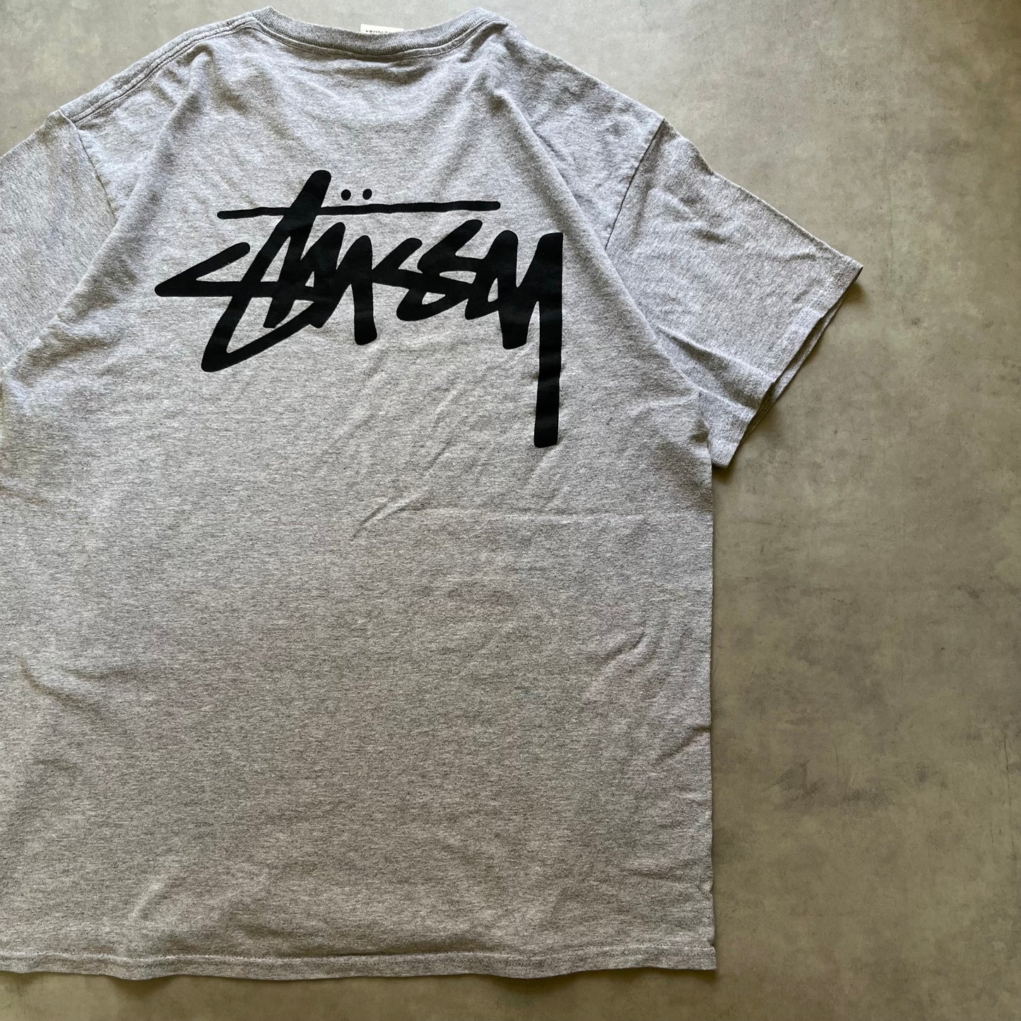 【USED】Bootleg Stussy Logo Tee USA Tag Oversized