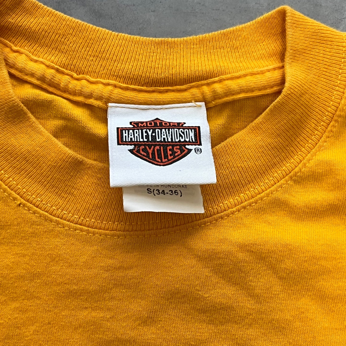 【USED】Harley-Davidson Kauai Hawaii Graphic Tee Yellow S Size