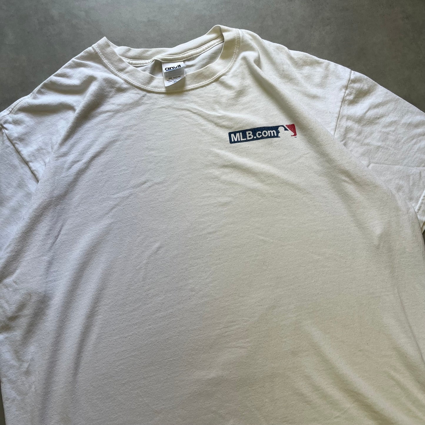 【USED】MLB Mariners Tee White XL Anvil Body