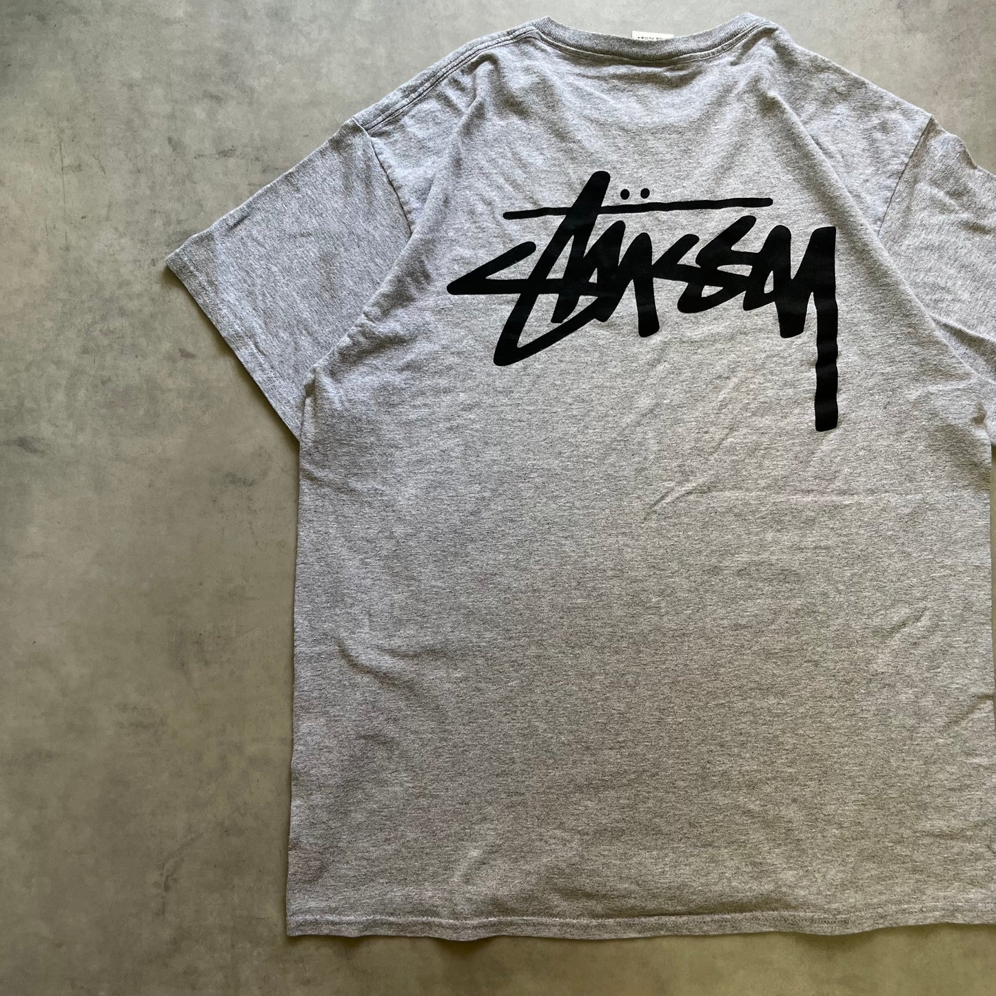 【USED】Bootleg Stussy Logo Tee USA Tag Oversized