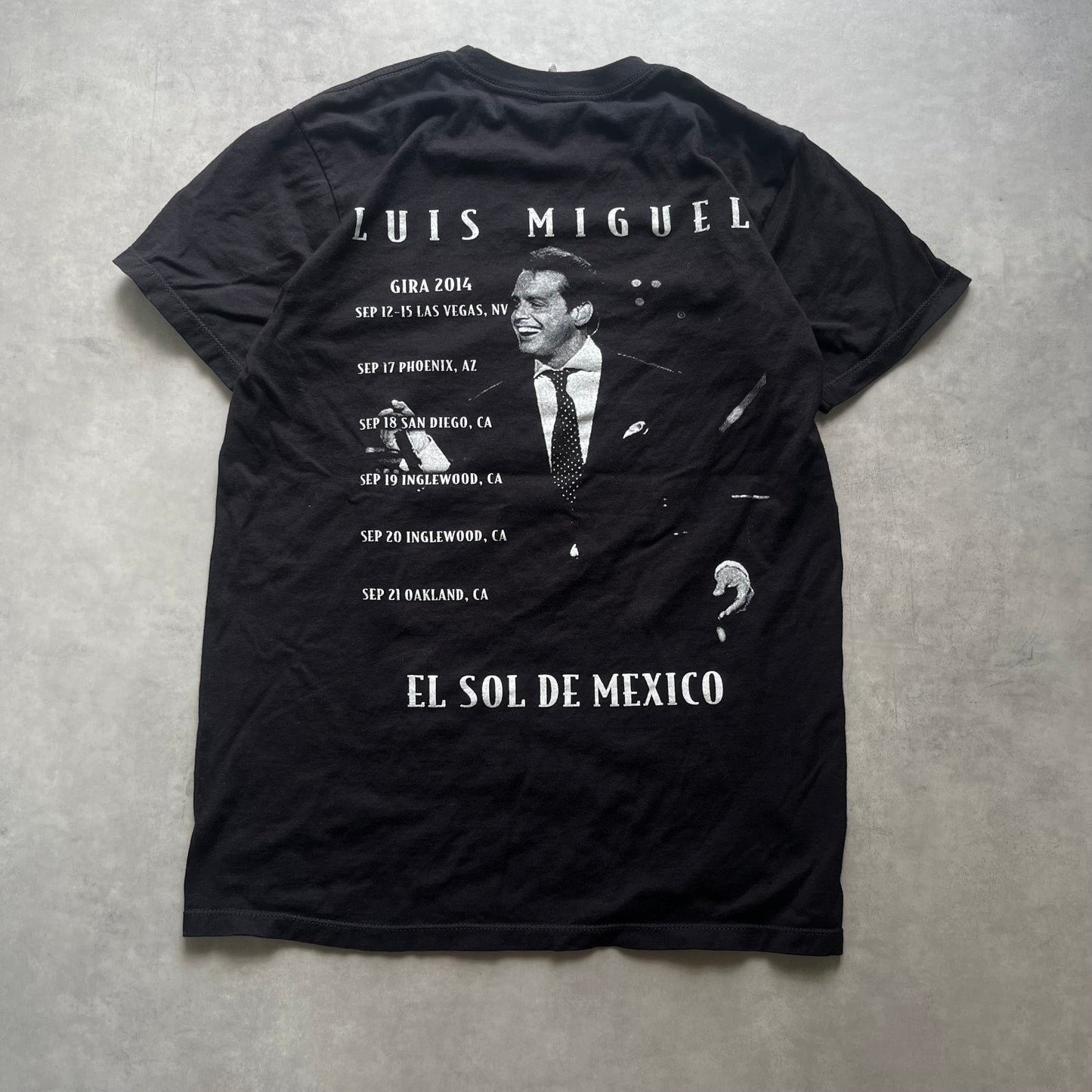 【USED】Luis Miguel Tour Tee 2014 Band Style Graphic T-Shirt