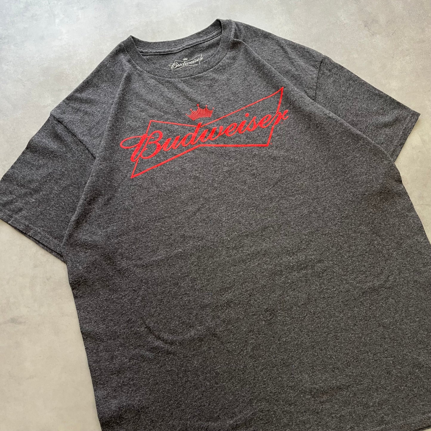 【USED】Budweiser Logo T-Shirt Beer Graphic Tee Street Style