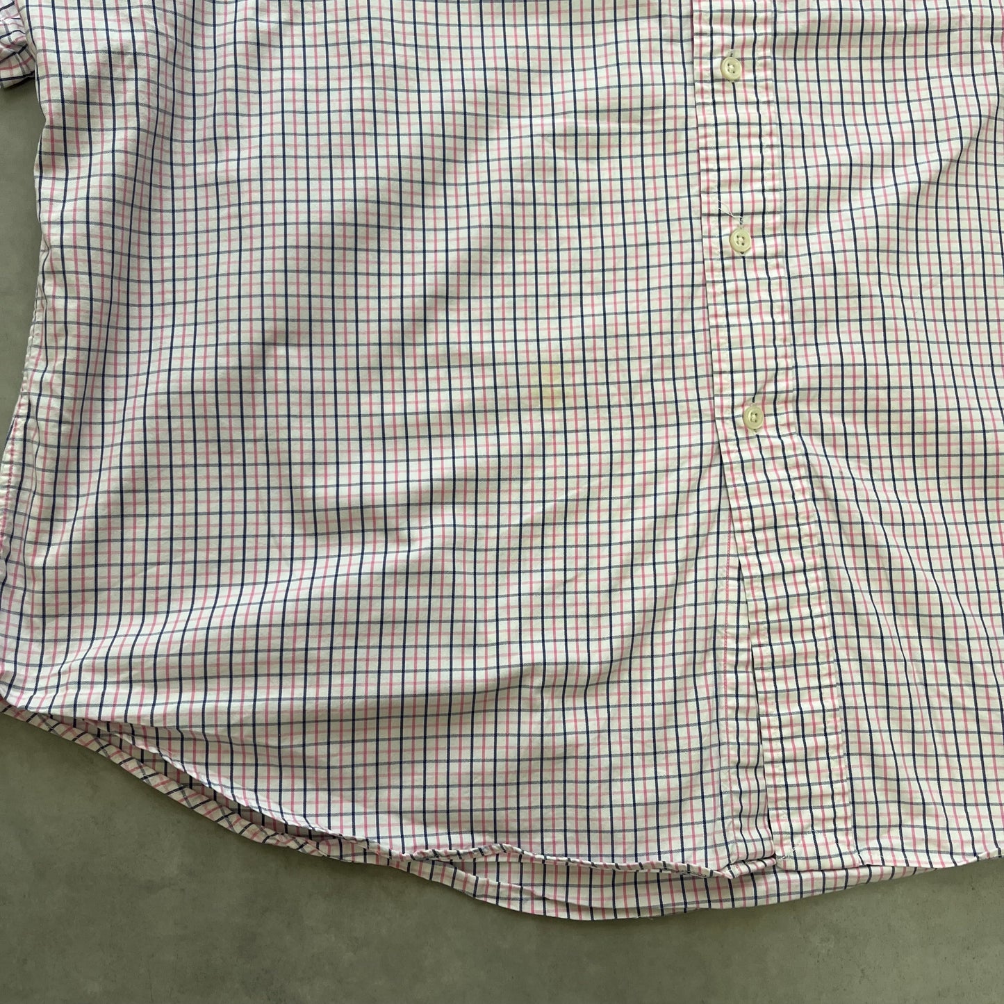 【USED】Polo Ralph Lauren Classic Fit Check S/S Shirt Pink/Navy XXL