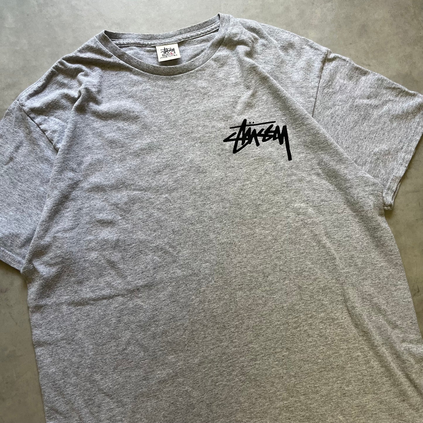 【USED】Bootleg Stussy Logo Tee USA Tag Oversized