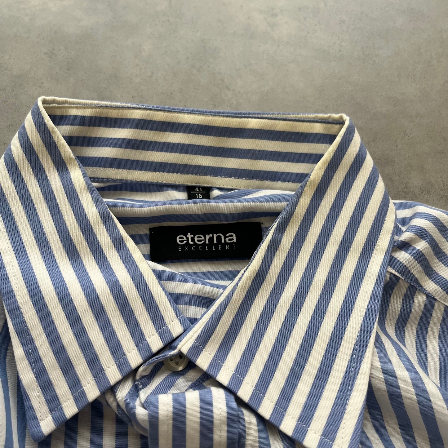 【USED】Striped Cotton Shirt Summer Style Relax Fit