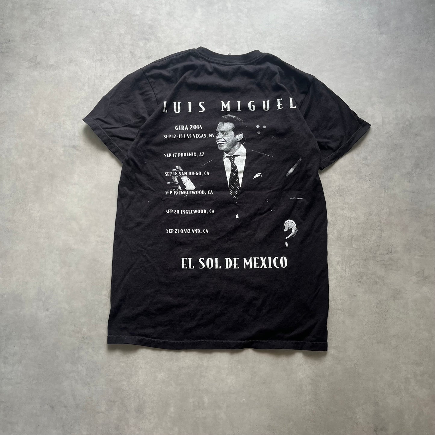 【USED】Luis Miguel Tour Tee 2014 Band Style Graphic T-Shirt