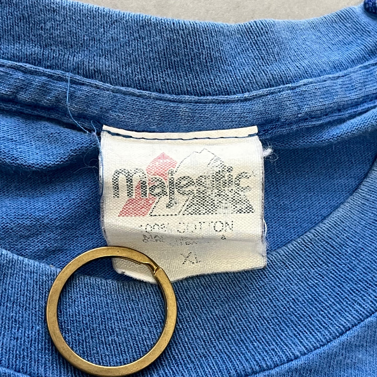 【USED】90s Dodgers NOMO Hero Tee USA Made Majestic