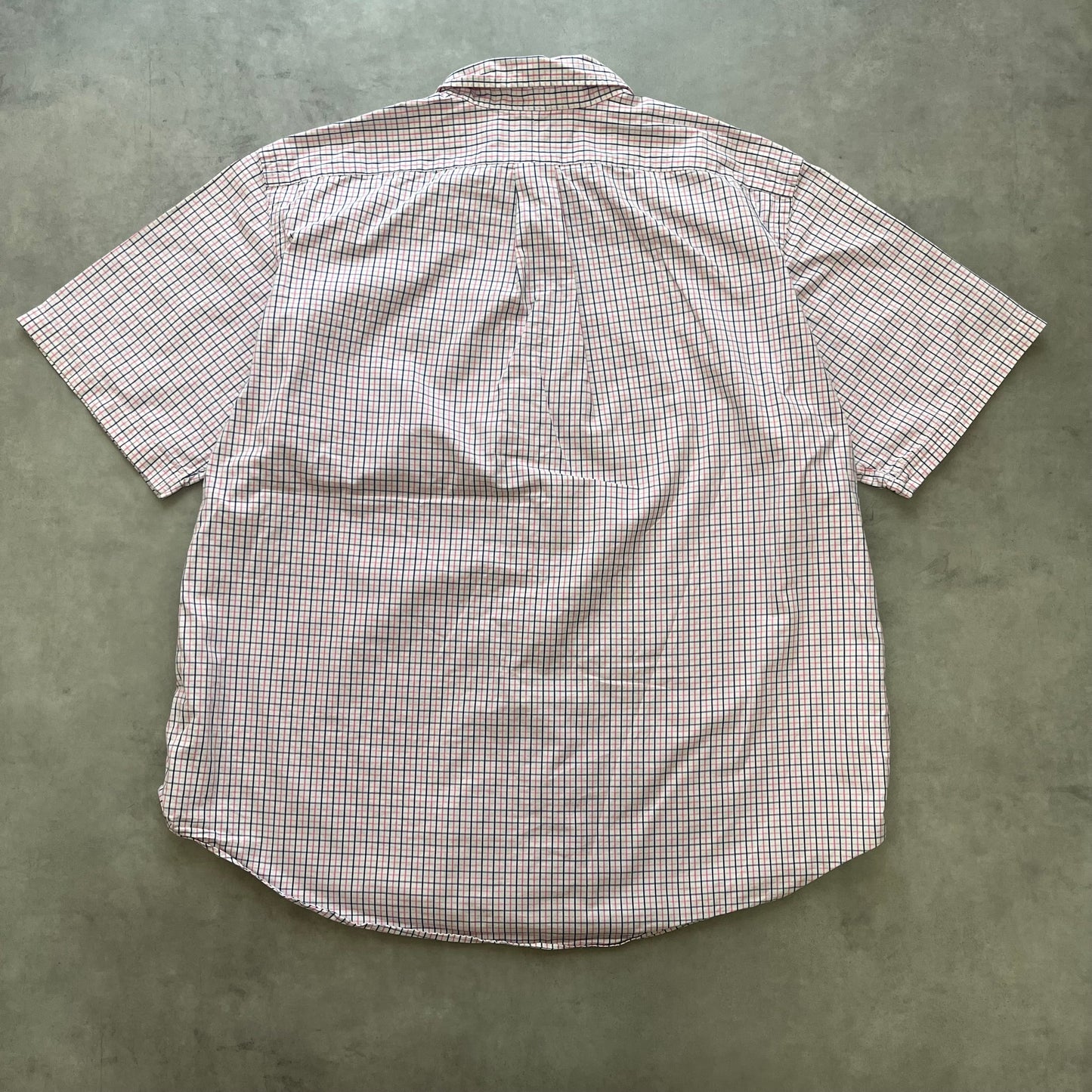 【USED】Polo Ralph Lauren Classic Fit Check S/S Shirt Pink/Navy XXL