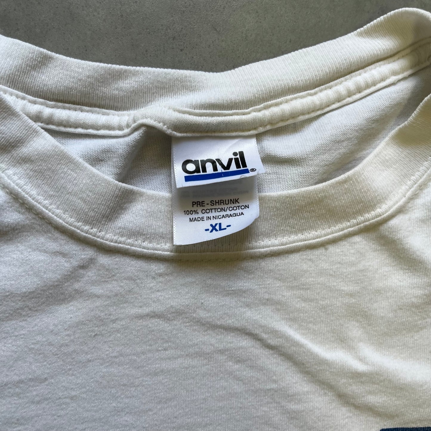 【USED】MLB Mariners Tee White XL Anvil Body