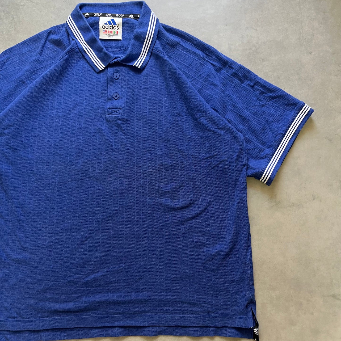 【USED】90s Adidas Golf Polo Shirt Embroidered Logo
