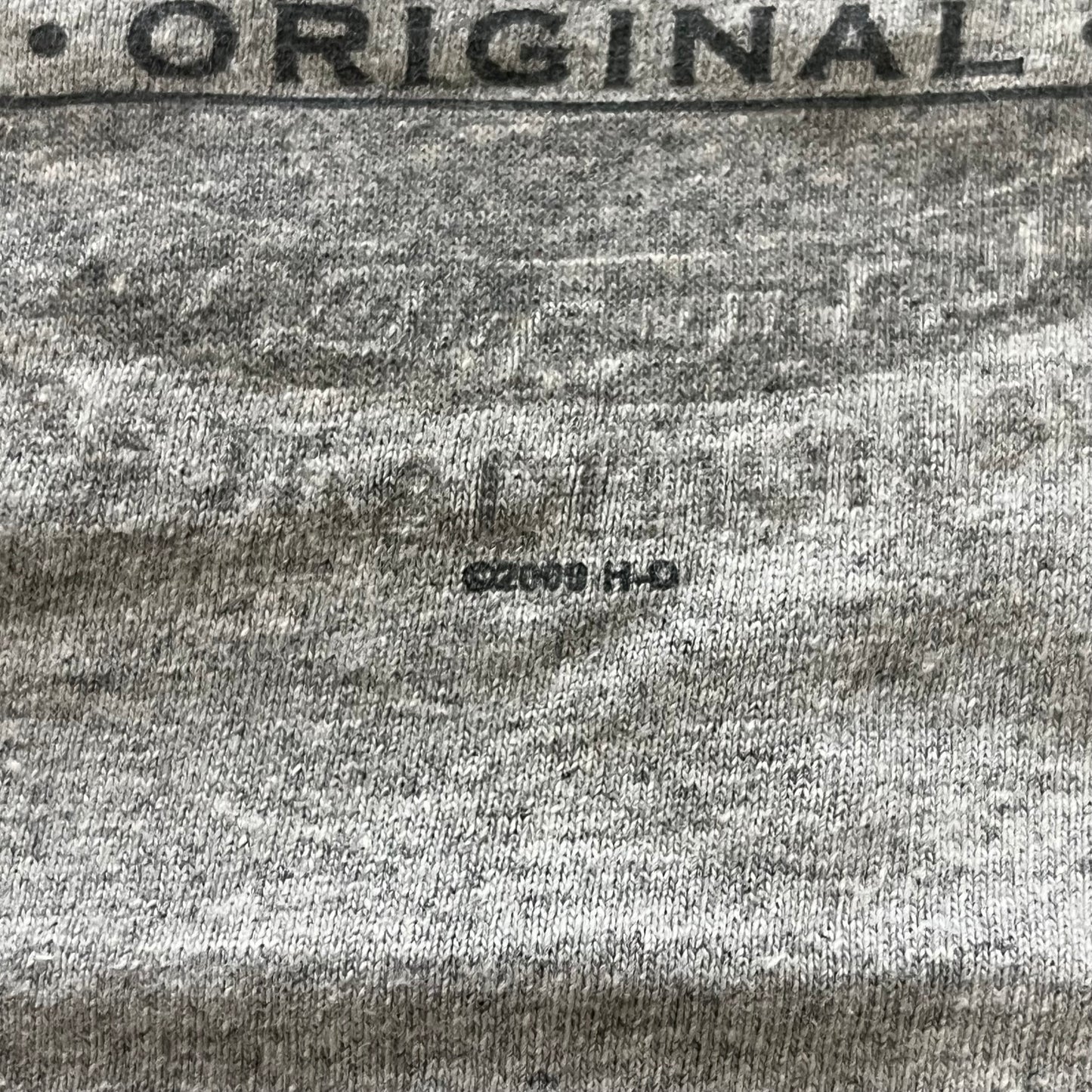 【USED】00s Harley-Davidson 2009 Double-Sided Logo Tee Gray
