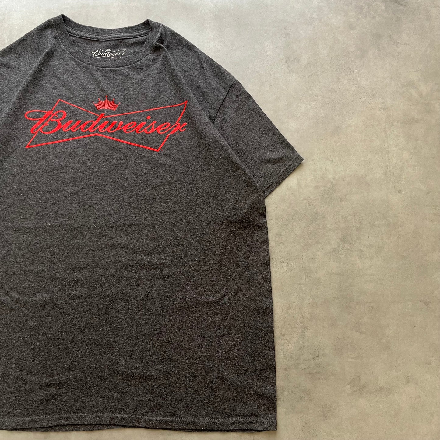 【USED】Budweiser Logo T-Shirt Beer Graphic Tee Street Style