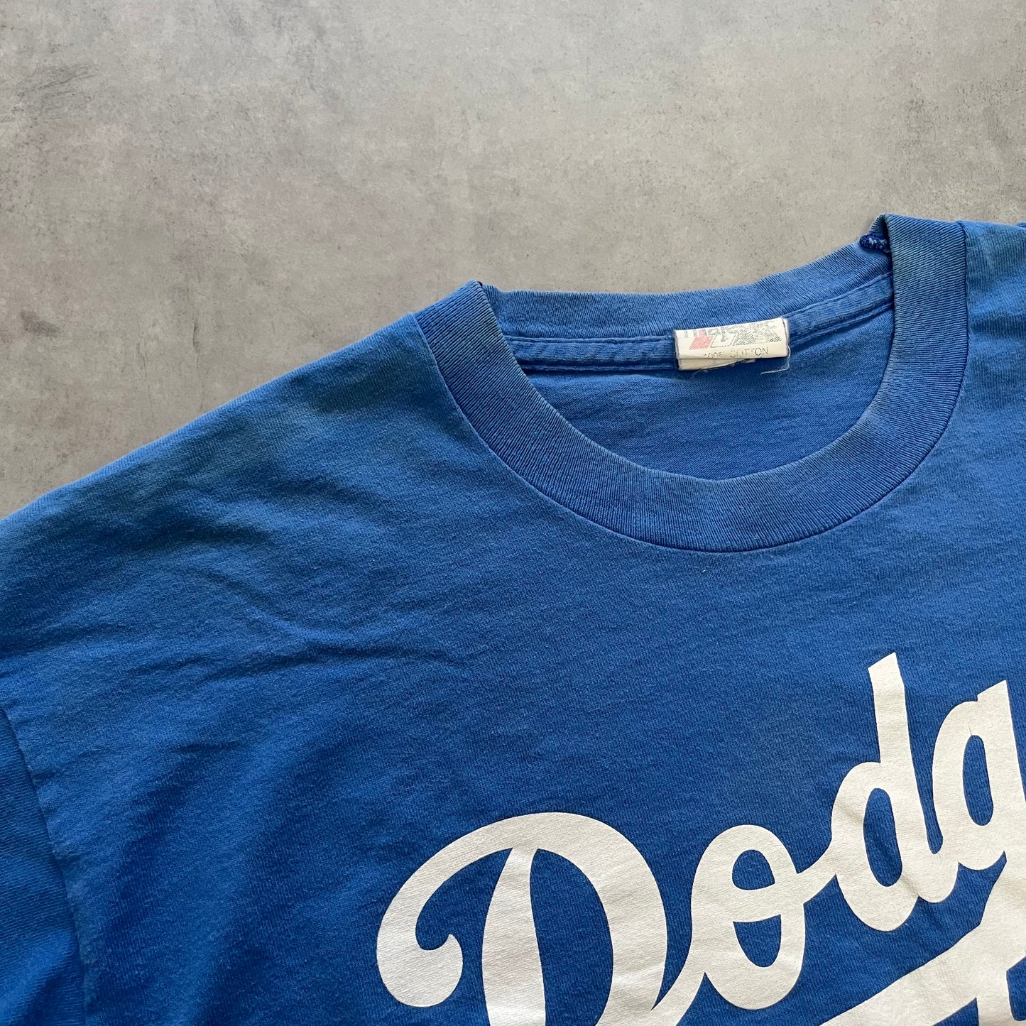【USED】90s Dodgers NOMO Hero Tee USA Made Majestic