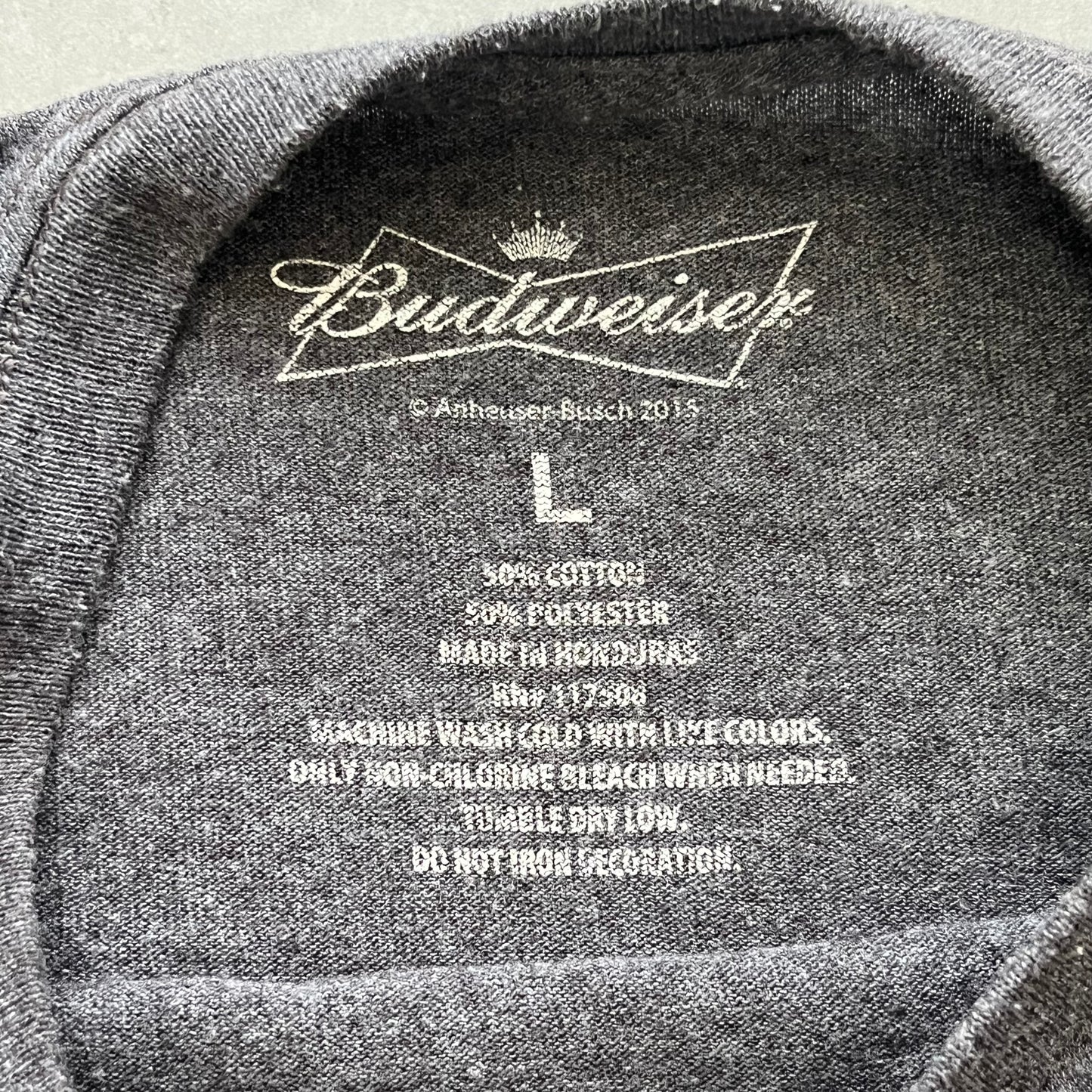 【USED】Budweiser Logo T-Shirt Beer Graphic Tee Street Style
