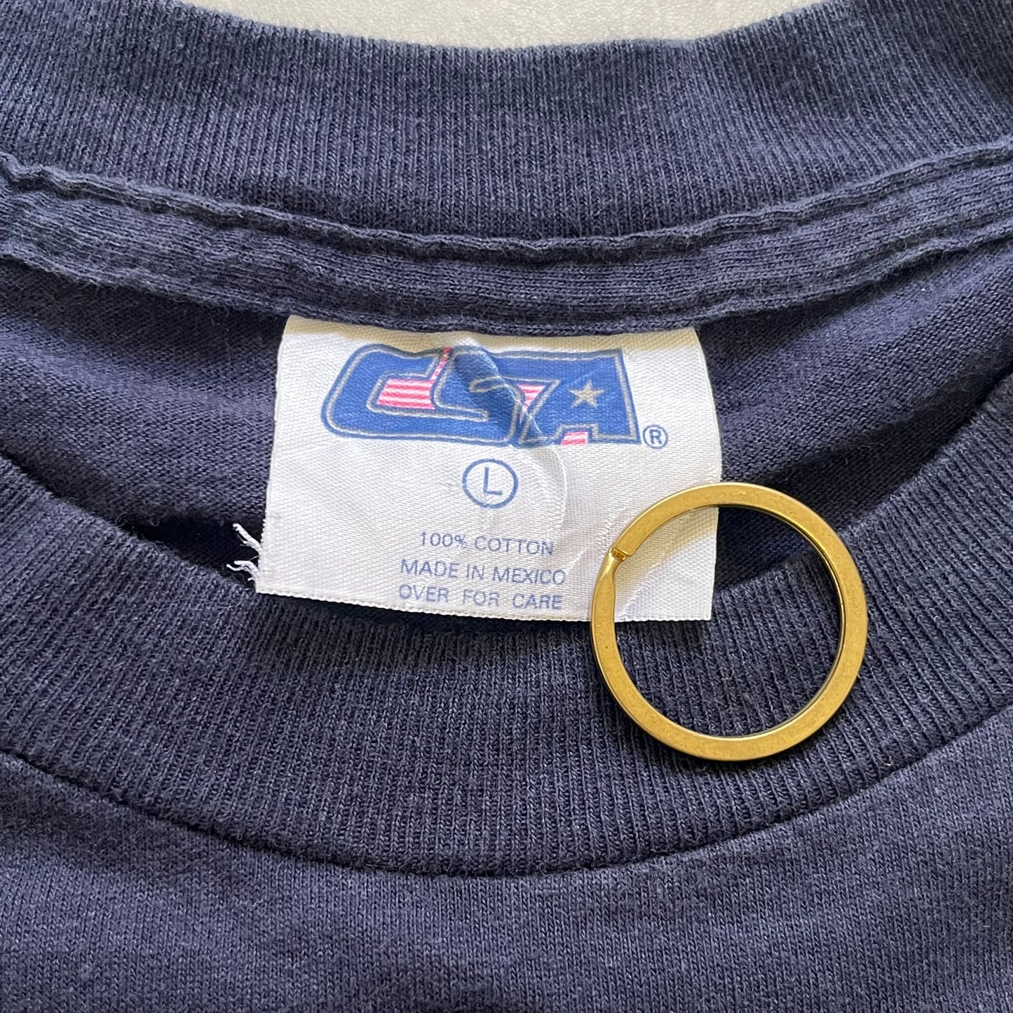 【USED】NY Yankees Embroidered Logo Tee Mexico Made Patch Style