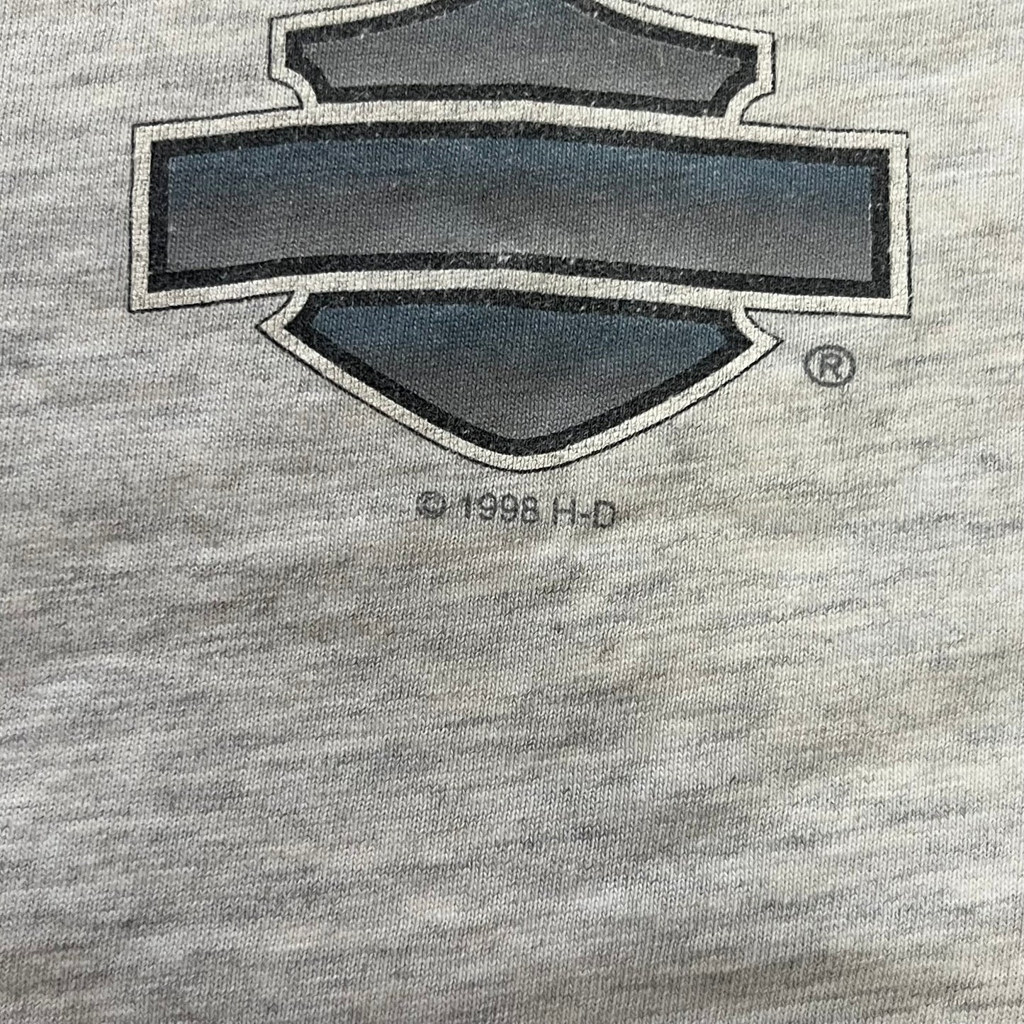 【USED】Harley-Davidson 1998 USA Made Double-Sided Print Tee XL