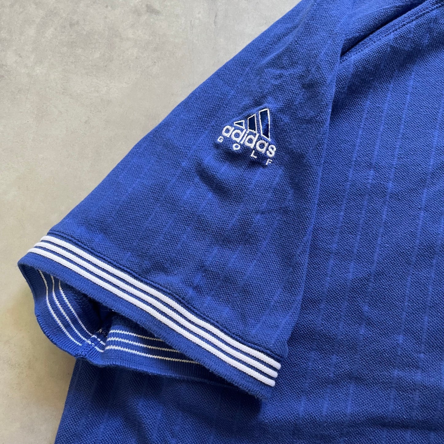 【USED】90s Adidas Golf Polo Shirt Embroidered Logo