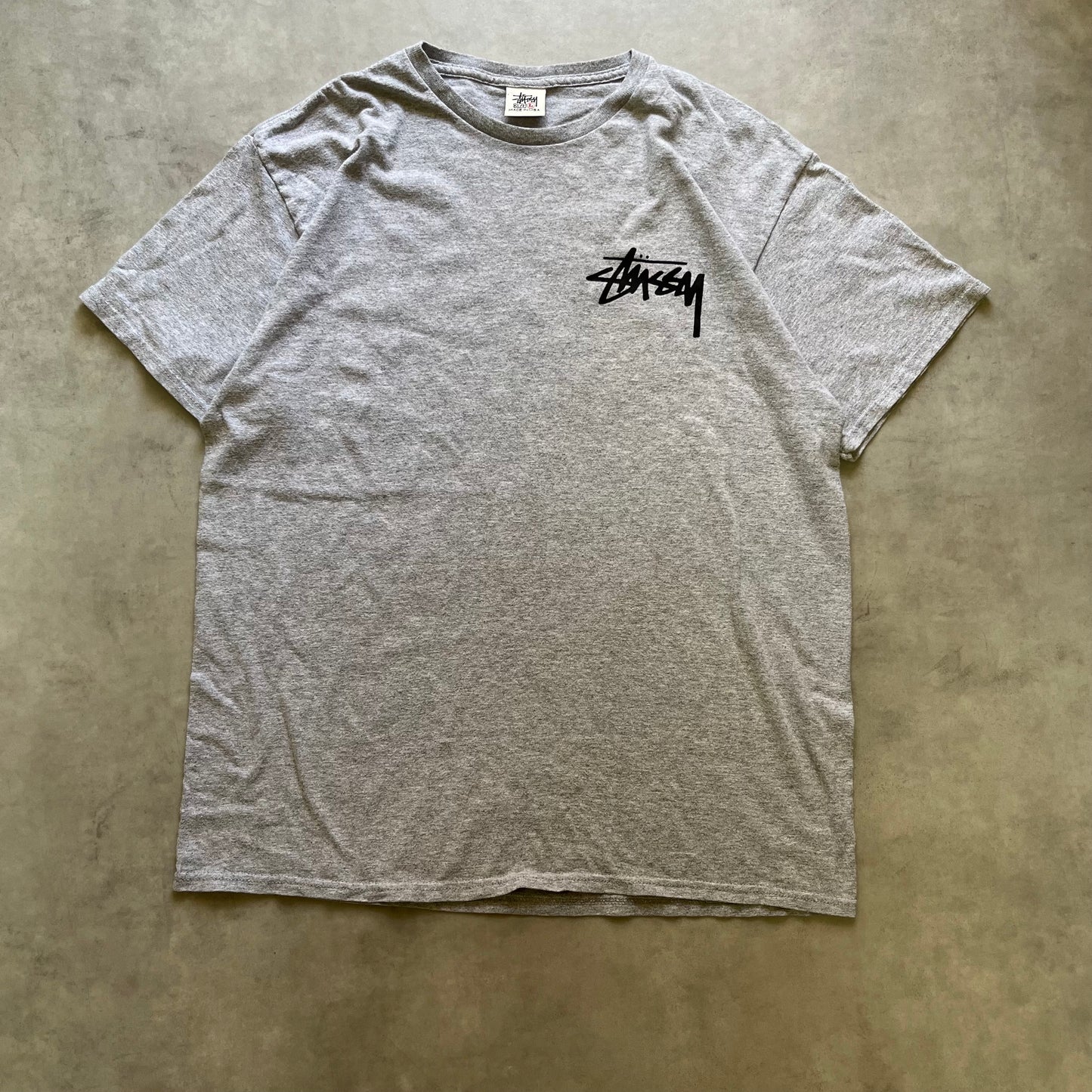 【USED】Bootleg Stussy Logo Tee USA Tag Oversized