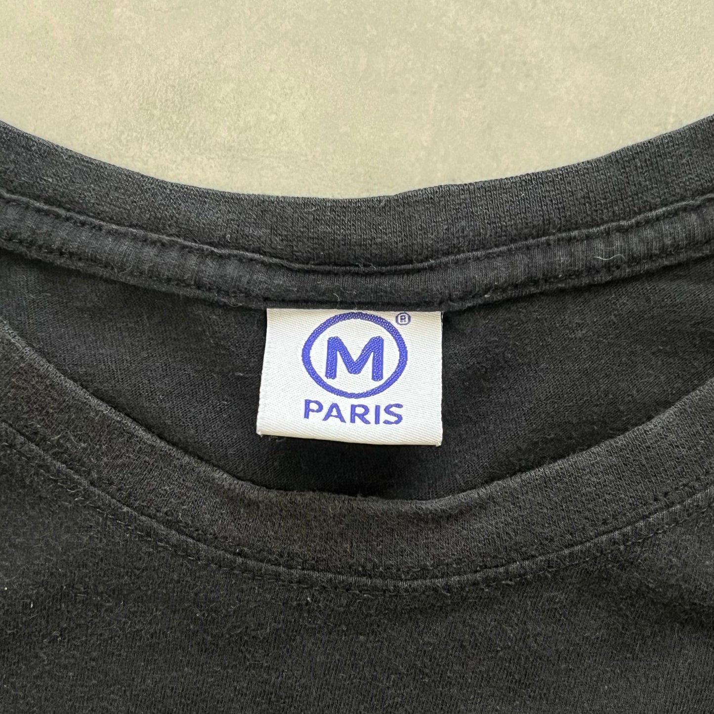 【USED】Paris Metro Map Graphic Tee City Style Black