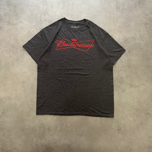 【USED】Budweiser Logo T-Shirt Beer Graphic Tee Street Style