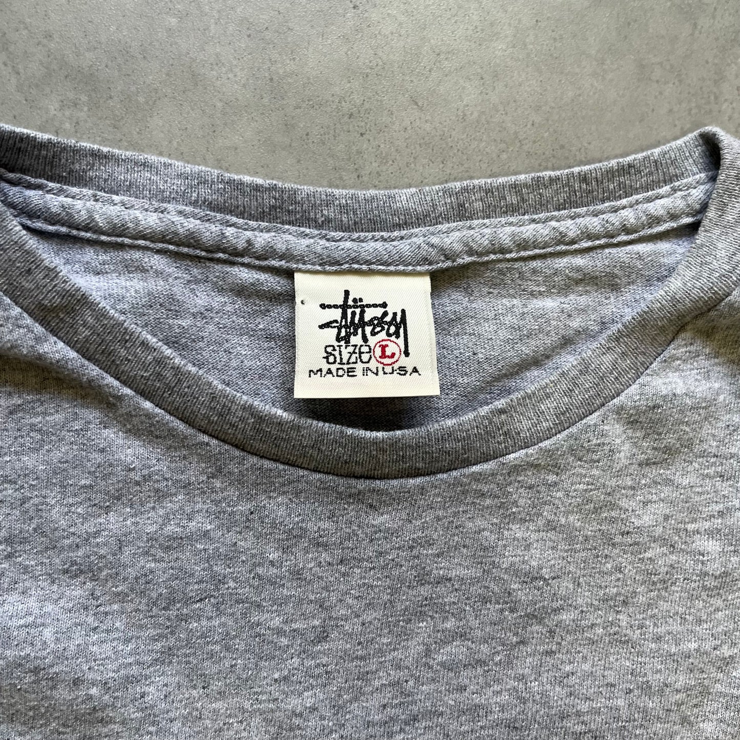 【USED】Bootleg Stussy Logo Tee USA Tag Oversized