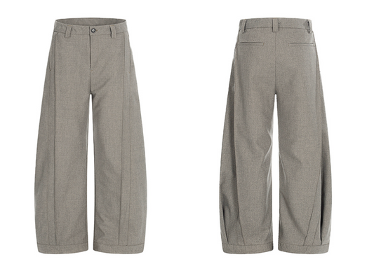 High-Waisted Wide-Leg Trousers