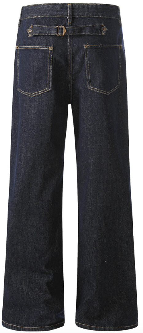 Colorfast Pocketed Flare Hem Cleanfit Trousers