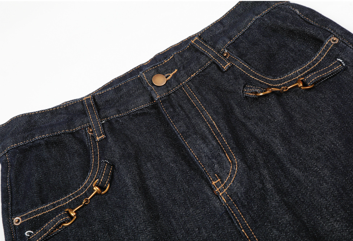Colorfast Pocketed Flare Hem Cleanfit Trousers