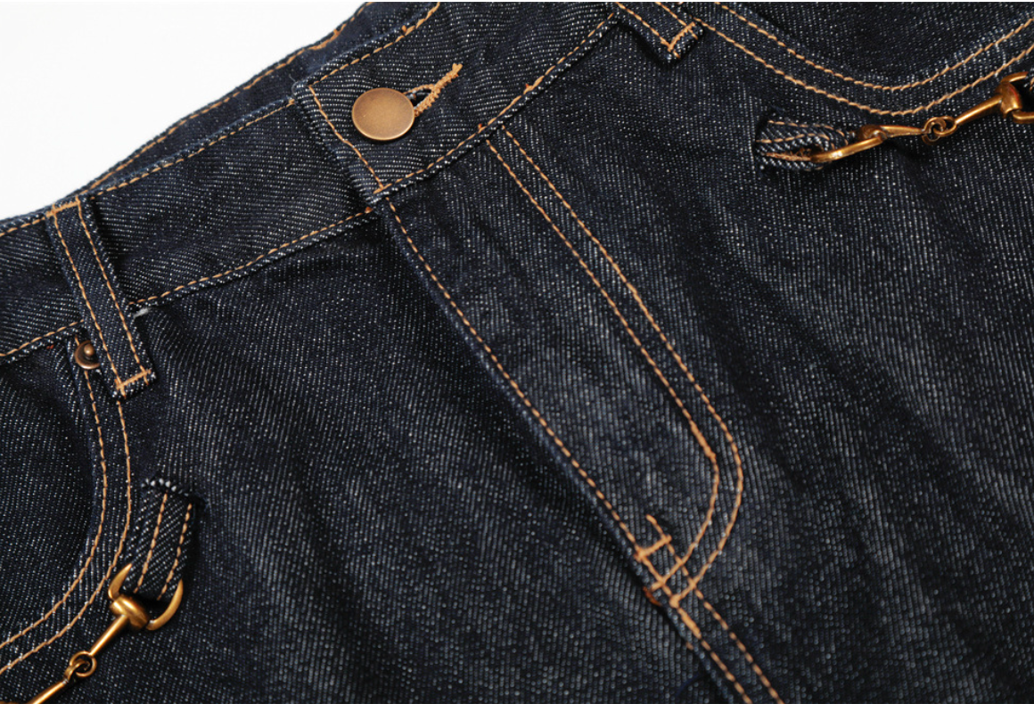 Colorfast Pocketed Flare Hem Cleanfit Trousers