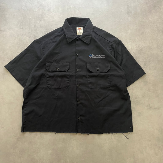 【USED】Dickies Raw Hem Work Style Short Shirt