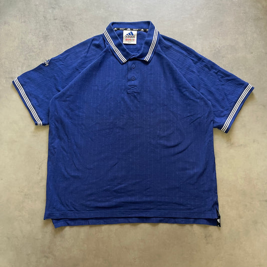 【USED】90s Adidas Golf Polo Shirt Embroidered Logo