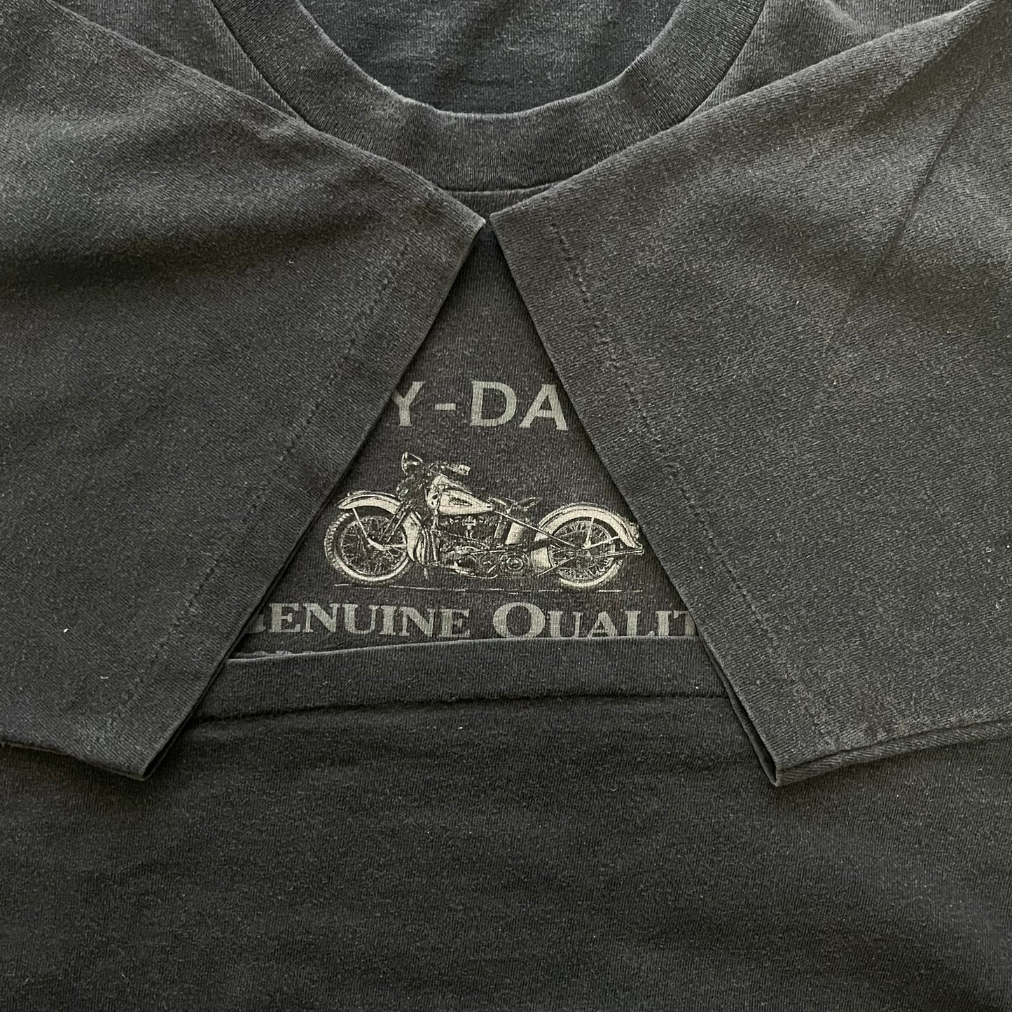 【USED】Harley-Davidson 90s Double-Sided Print Tee 1997 Copyright Black XL