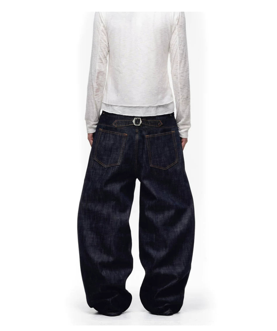Loose Fit Vintage Banana Casual Denim Pants
