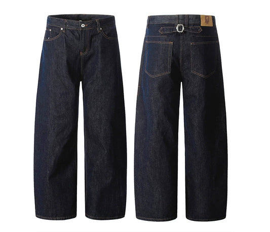 Loose Fit Vintage Banana Casual Denim Pants