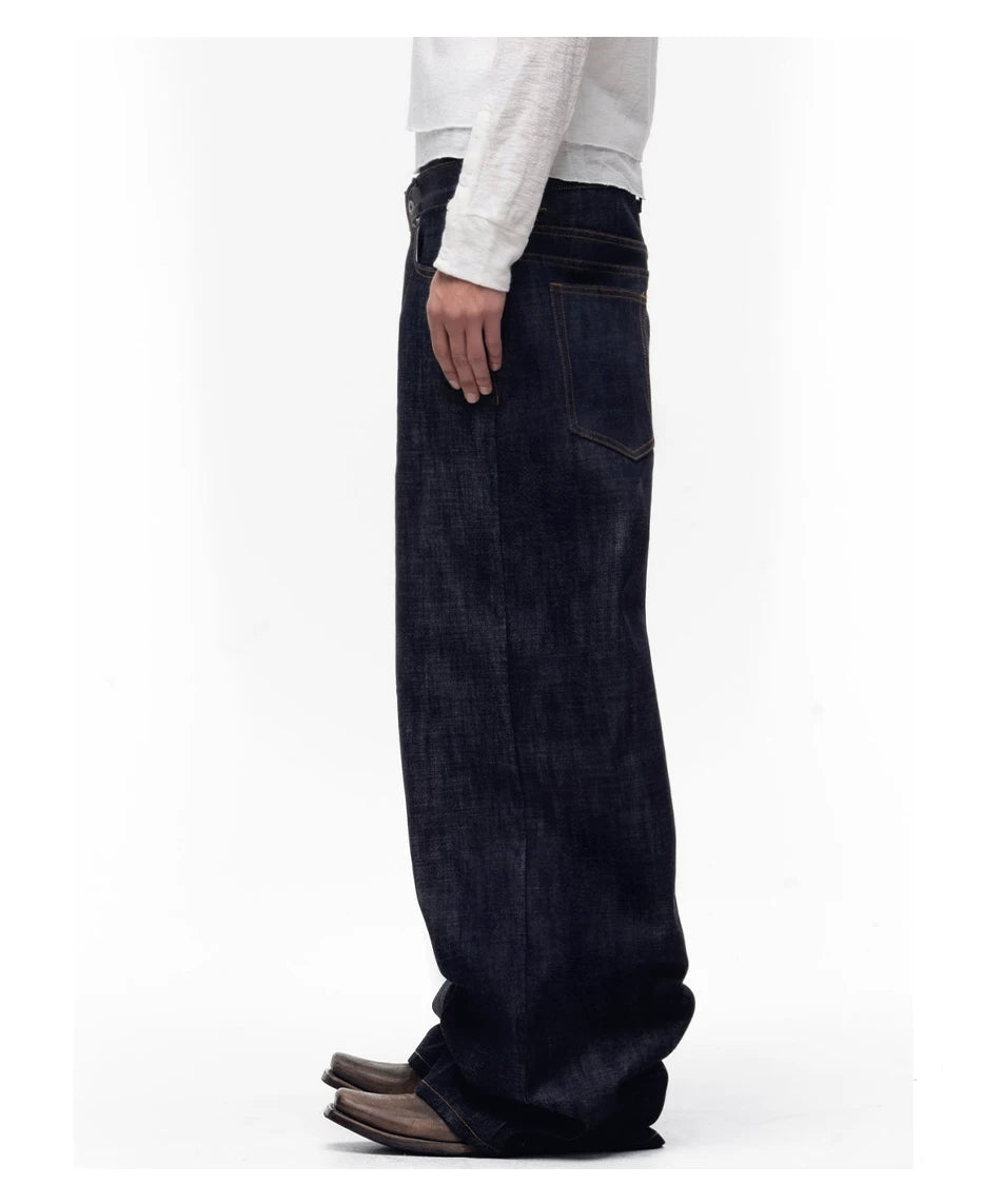 Loose Fit Vintage Banana Casual Denim Pants