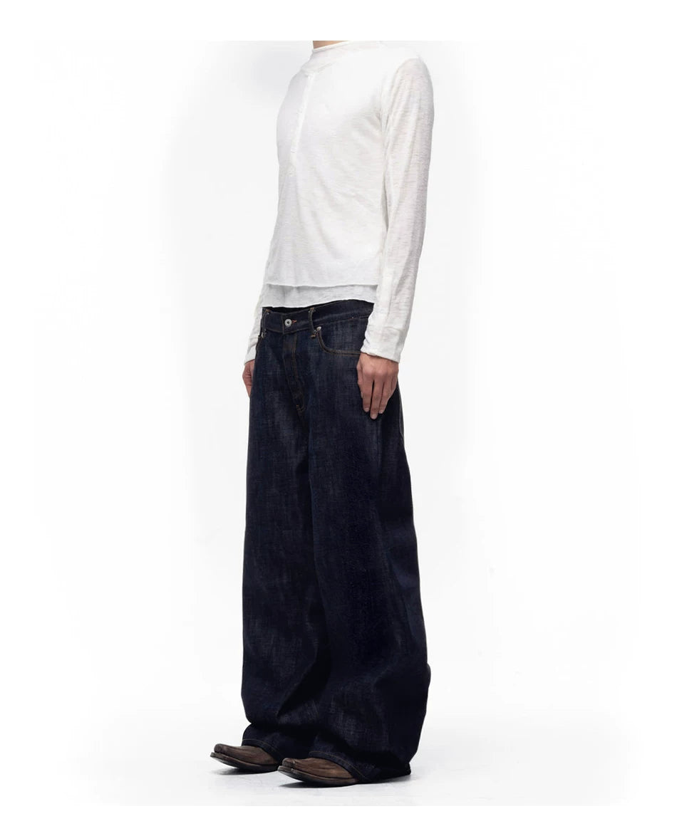 Loose Fit Vintage Banana Casual Denim Pants