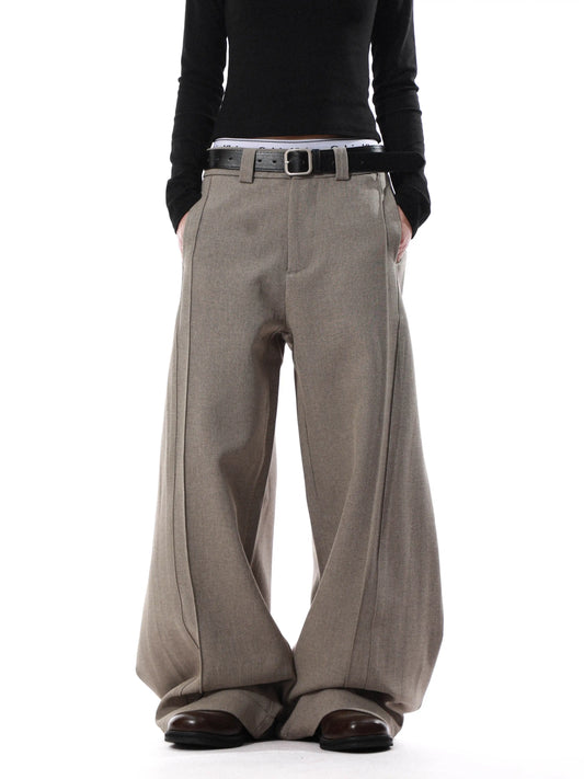 High-Waisted Wide-Leg Trousers