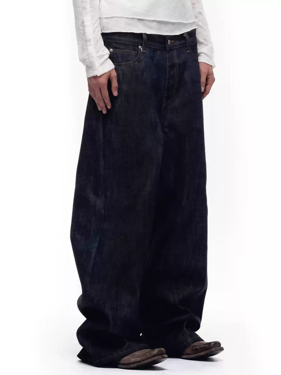 Loose Fit Vintage Banana Casual Denim Pants
