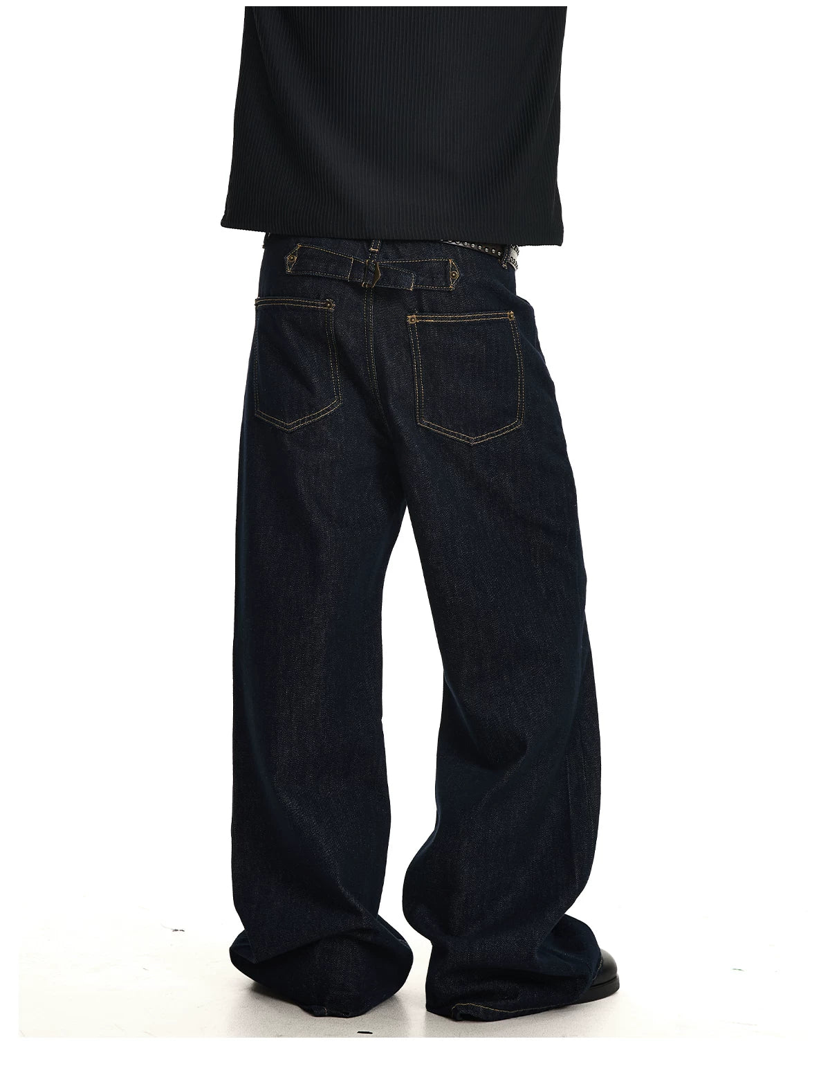 Colorfast Pocketed Flare Hem Cleanfit Trousers