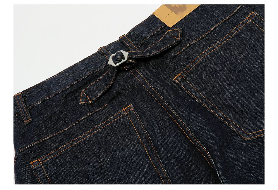 Loose Fit Vintage Banana Casual Denim Pants
